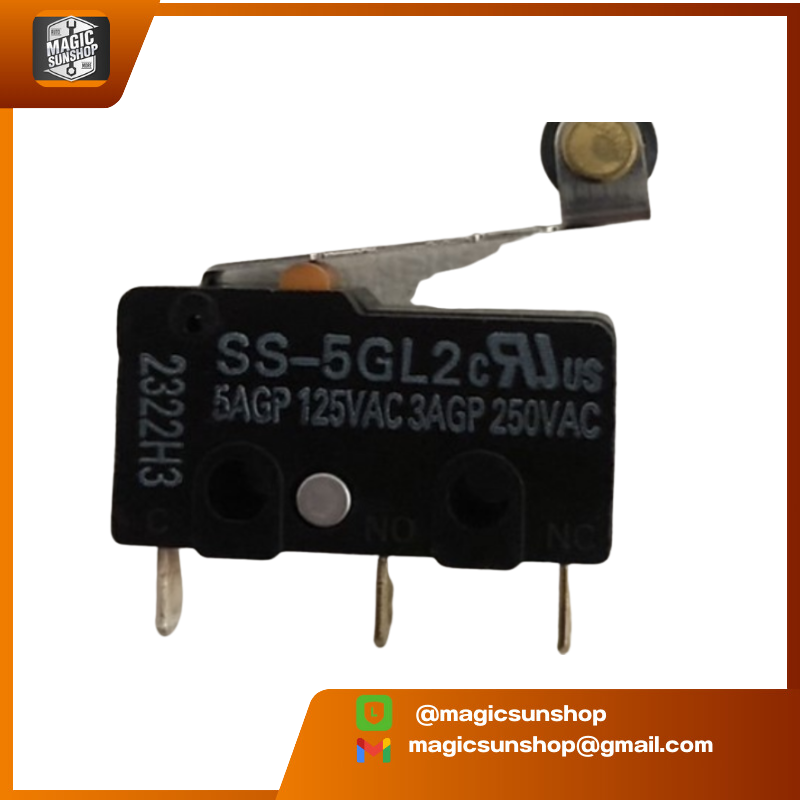 924652 Omron SPDT-NO/NC Roller Lever Microswitch No.:SS-5GL2
