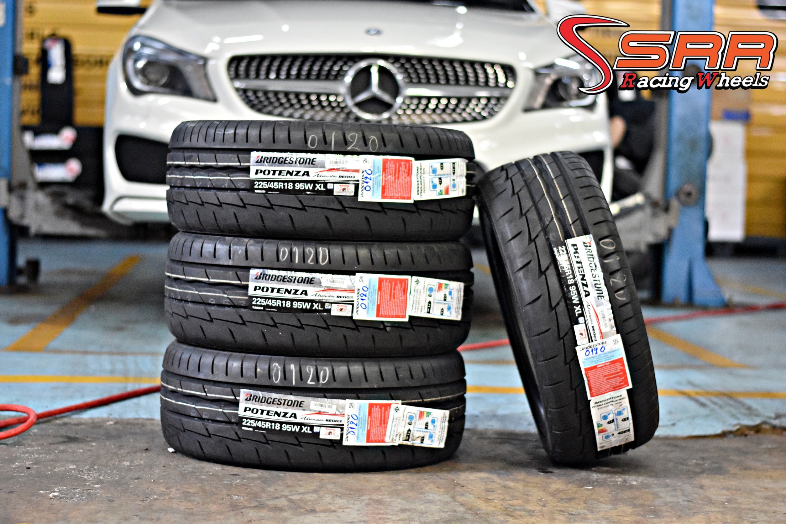 BRIDGESTONE POTENZA Adrenalin RE003 225/45R18 ยางใหม่ ราคาพิเศษ