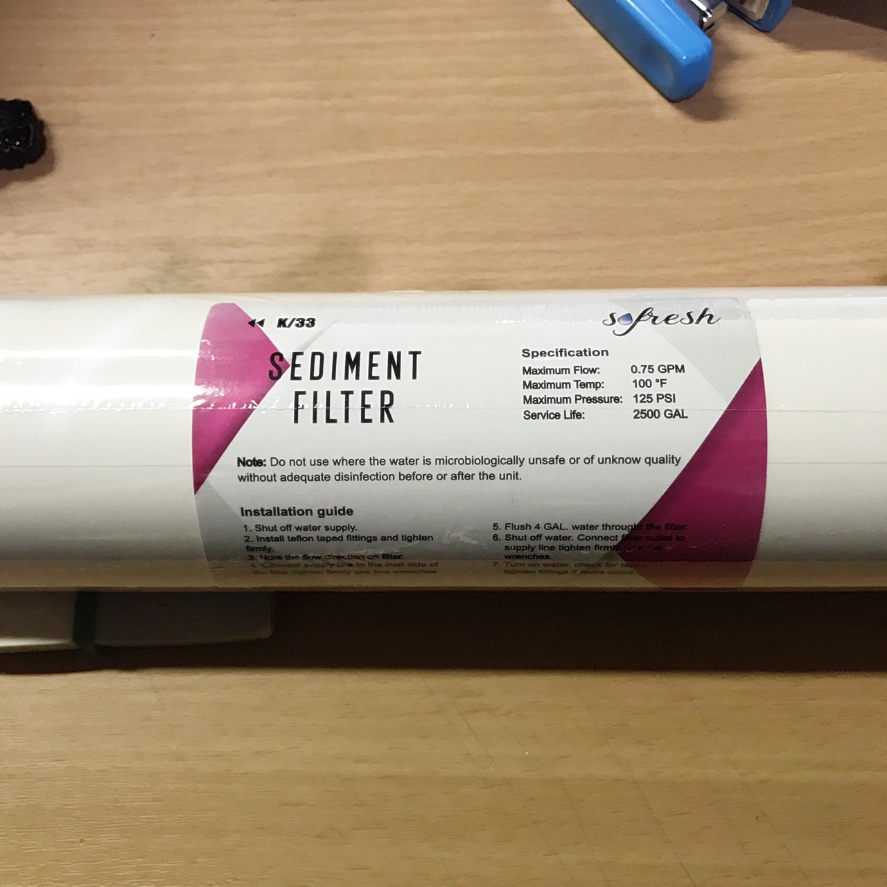 ไส้กรอง Sediment (PP) 11 นิ้ว หัวเกลียว 1/4" (2หุน)