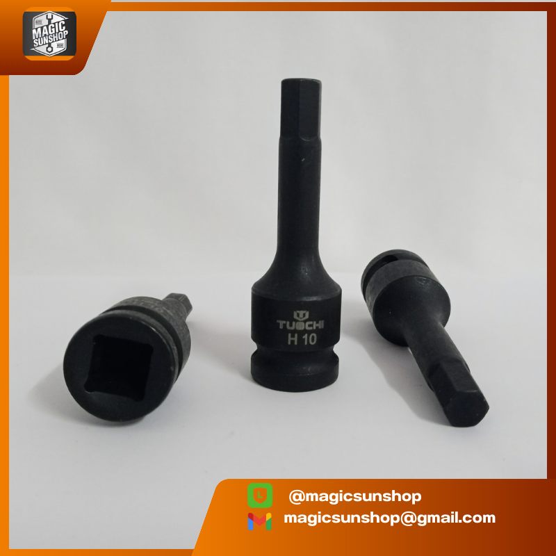 TUOCHI สลักเกลียวหกเหลี่ยม 1/2" H10 Hex Head Bolt