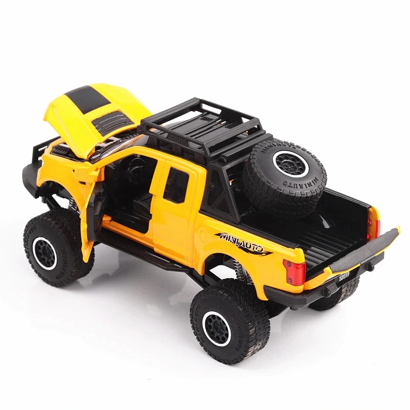โมเดลรถเหล็ก Ford F150 Raptor big foot Scale 1:32 มีเสียงมีไฟ (ปลีก-ส่ง)