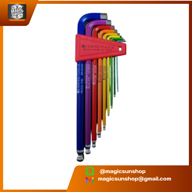 PB Swiss Tool รุ่น PB212LH-10RB ประแจหกเหลี่ยม