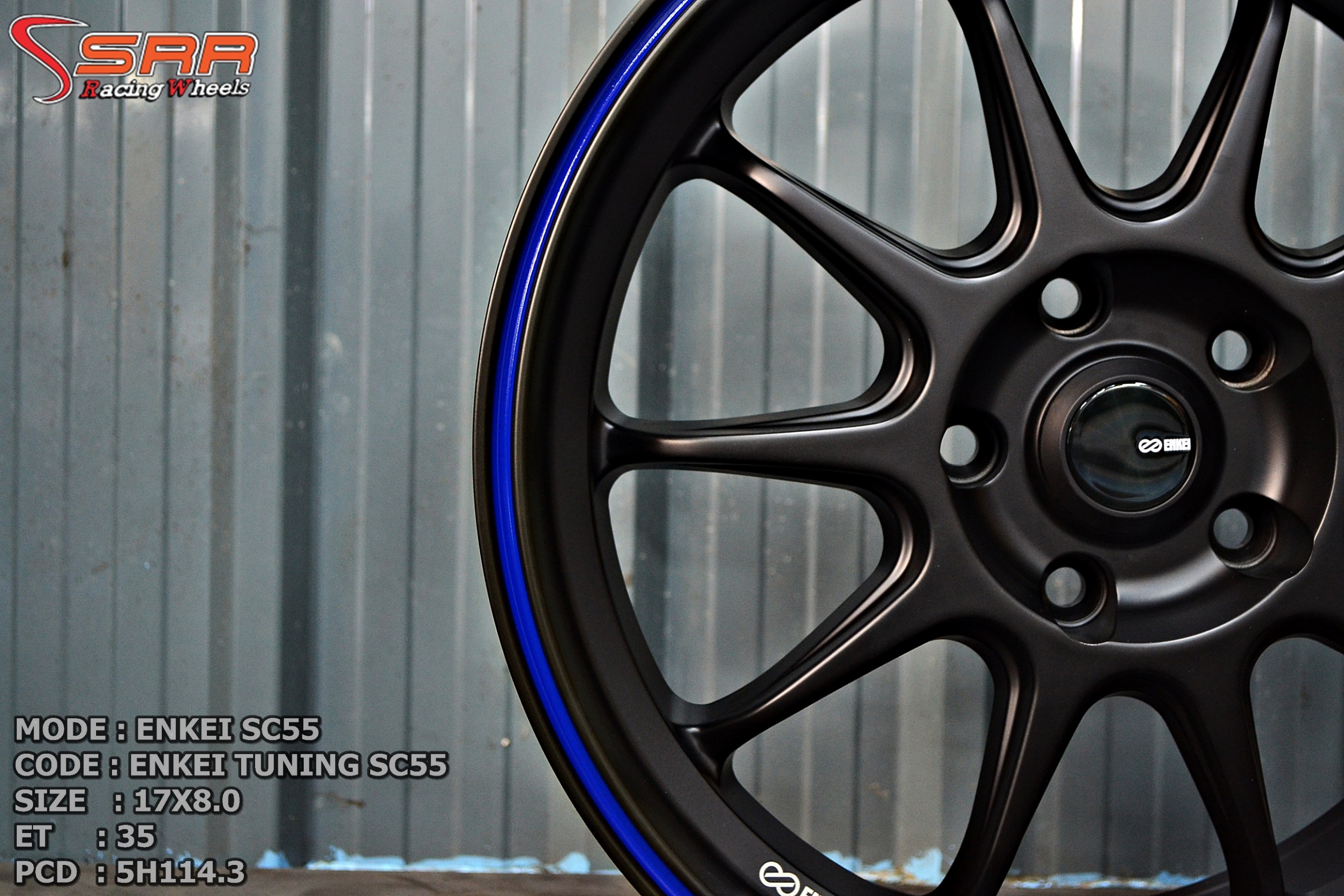 ENKEI TUNING SC55 ขอบ17 นิ้ว 5x114.3 MBQR2BLK_A