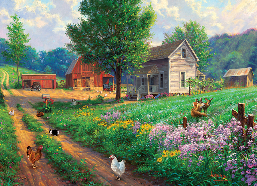 Cobble Hill - Farm Country by Mark Keathley 1000 pcs.