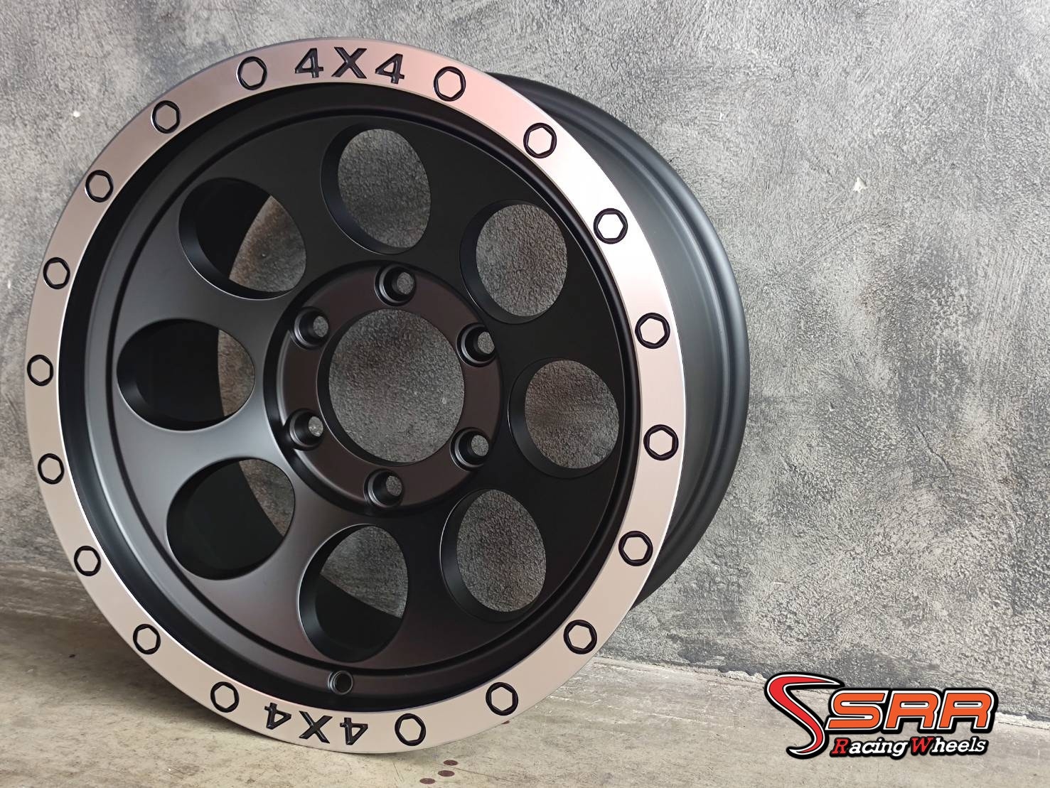 OASIS 885 ลายหยดน้ำ 16 6H139.7 ET0 MATT BLACK MACHINE LIP