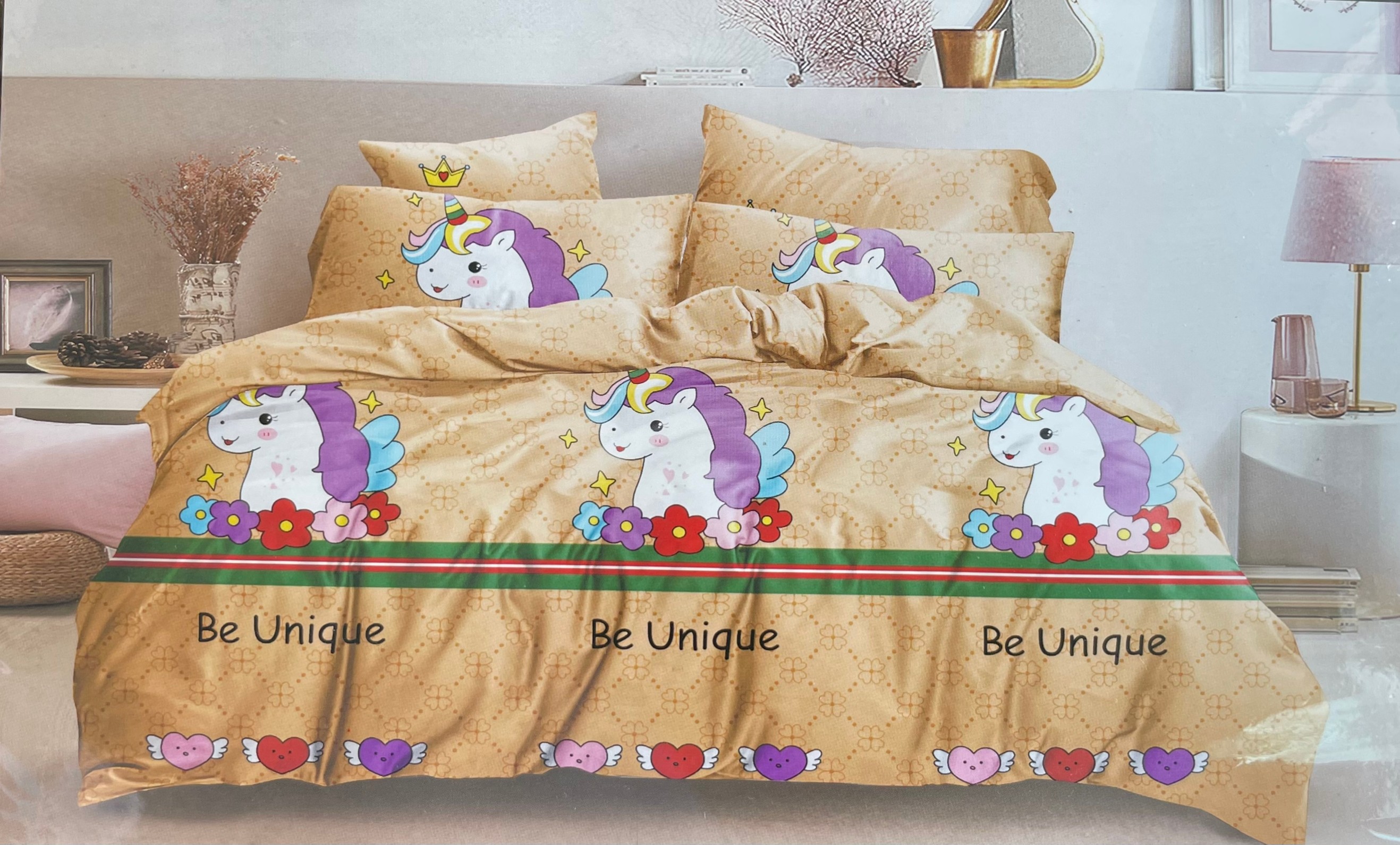 ชุดนวมลายการ์ตูน 6 ฟุต #มียางรัดมุม 360 องศา งานพรีเมี่ยม(เกรด AA) ( 6ชุดคละลาย)