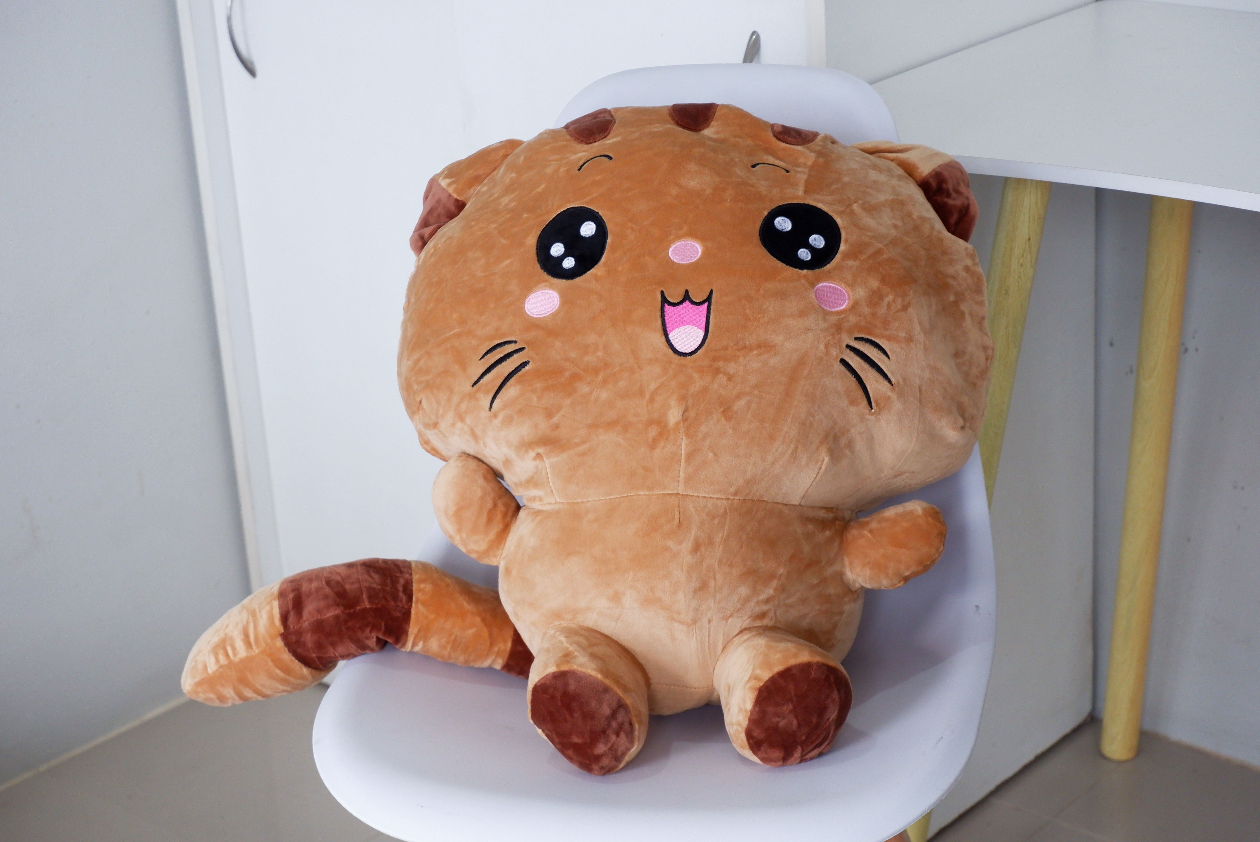 ตุ๊กตาผ้าห่ม แมวมีหาง (10 ตัวคละสี)