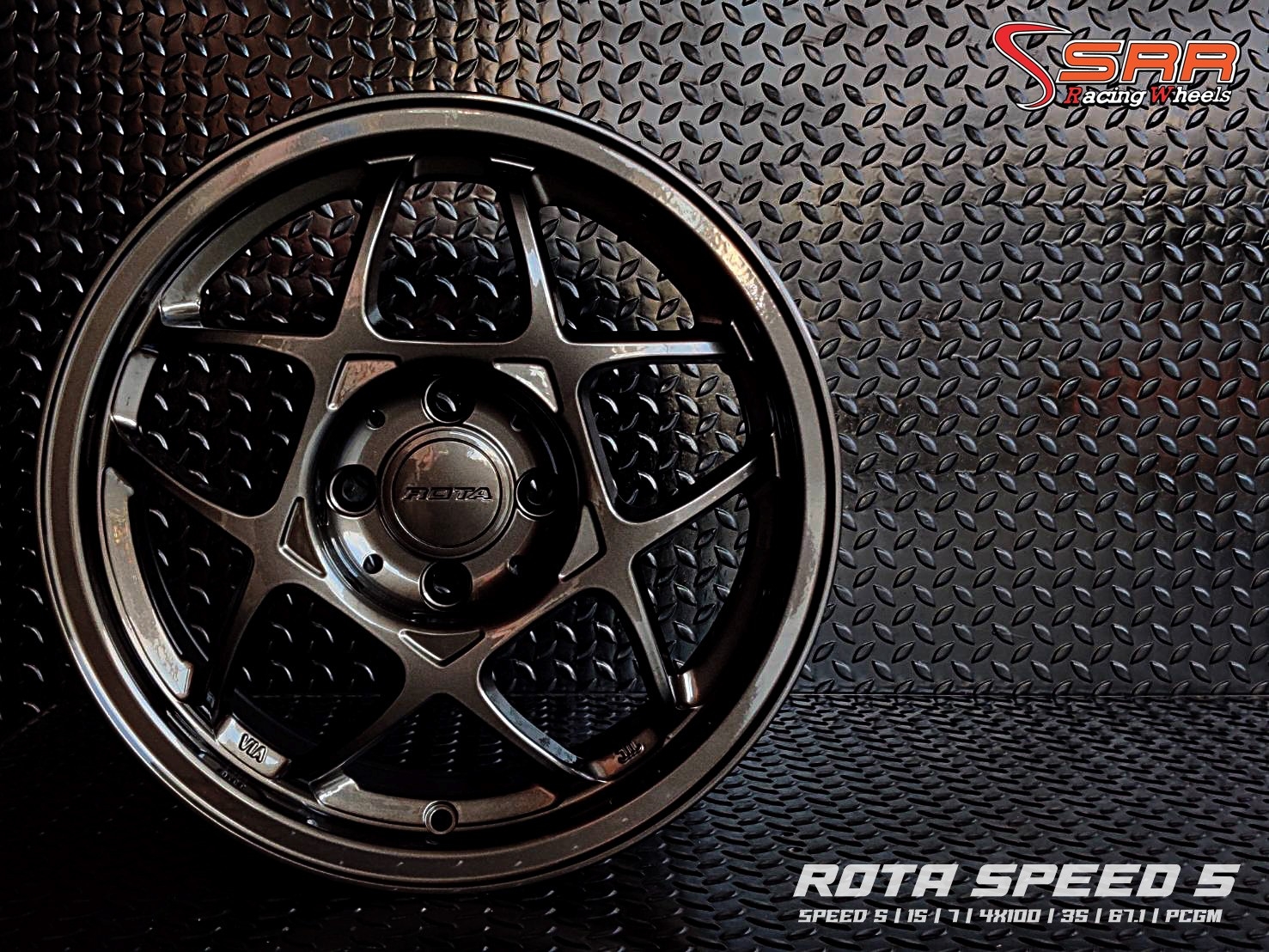 SPEED 5 ROTA ขอบ15 4H100 ET35 PCGM ราคาพิเศษ