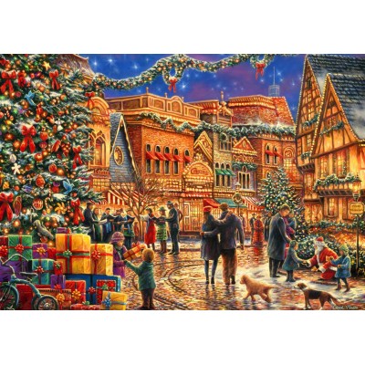 Bluebird Puzzle - Christmas at the Town Square 2000 pcs.
