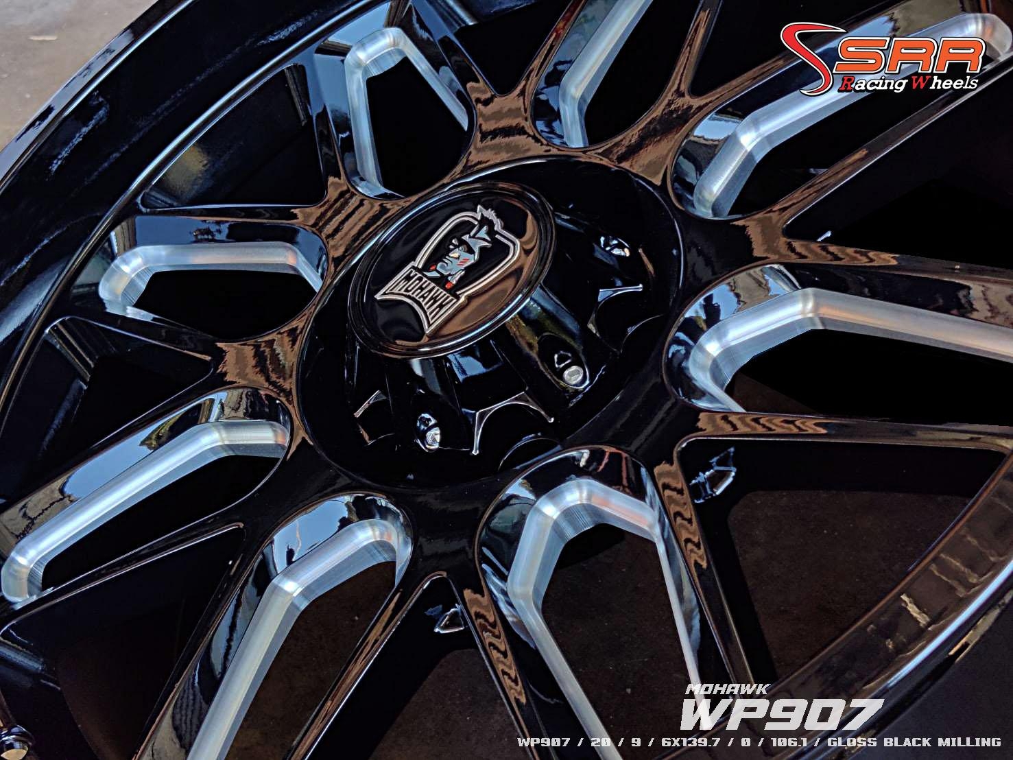MOHAWK WP907 ขอบ20 6x139.7 ET0 Gloss Black Milling ราคาพิเศษ