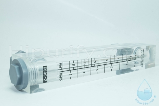 Flow Meter Z-3002 เครื่องวัดอัตราการไหล วัดได้ 0.5-5GPM/2-18LPM เกลียวนอก 1/2 นิ้ว (4 หุน)