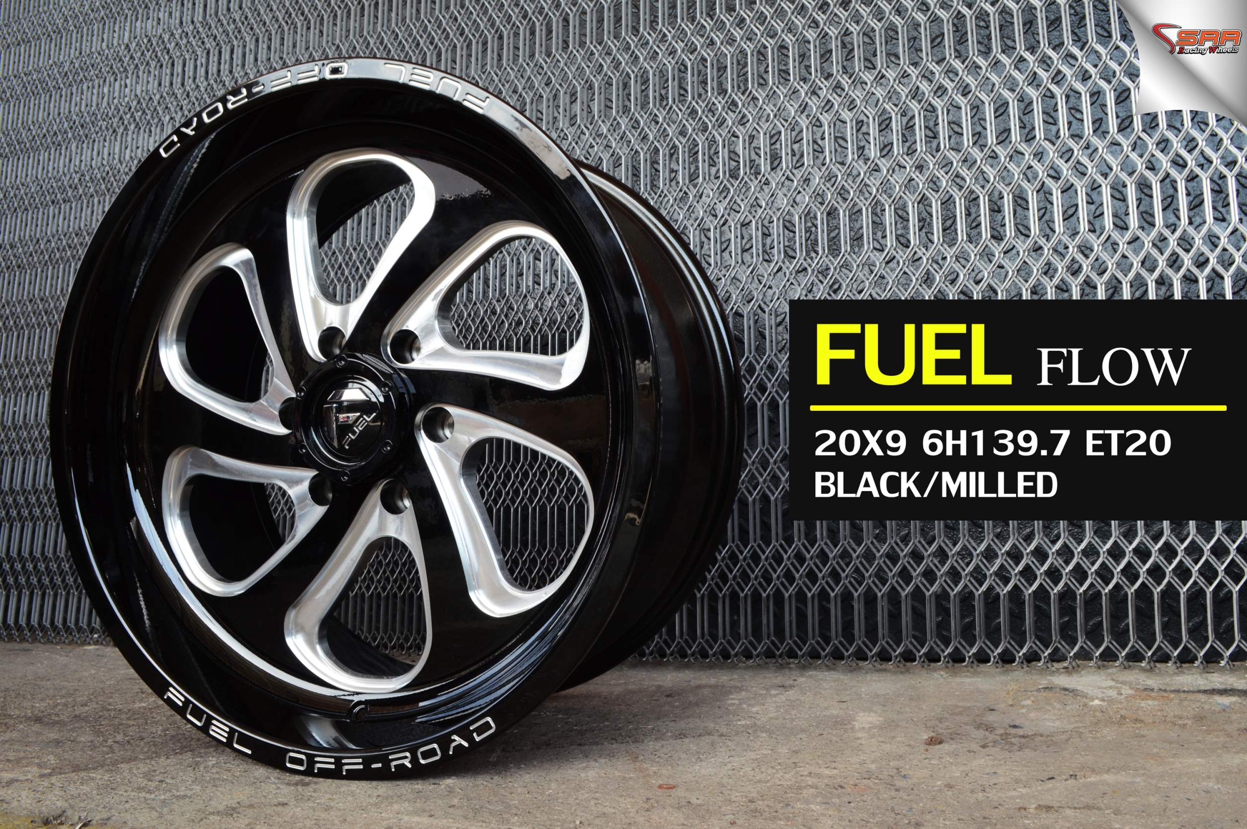 FUEL-FLOW D587 OFF-ROAD ขอบ20 ET20 BLACK/MILLED