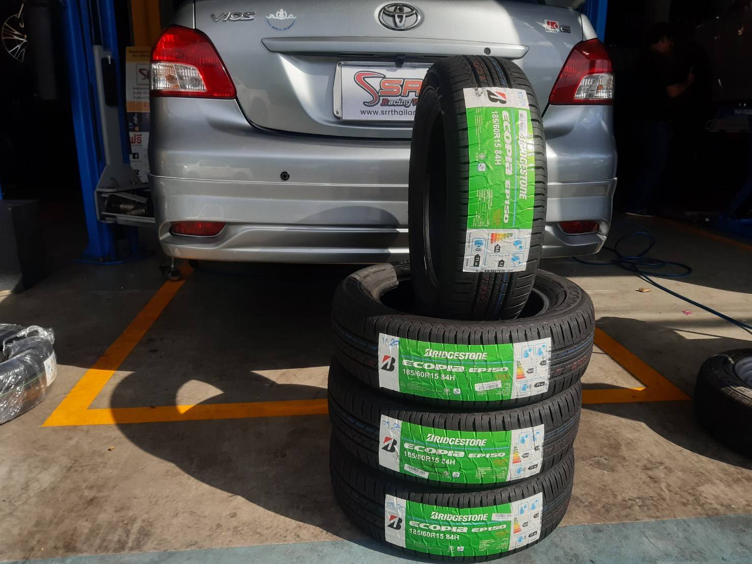 BRIDGESTONE ECOPIA EP150 185/60R15 ยางใหม่ ปี2021 ราคาพิเศษ