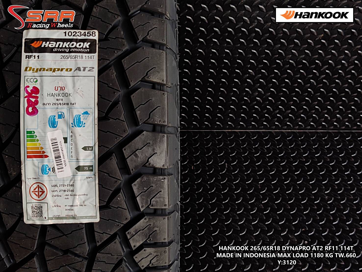 HANKOOK DYNAPRO AT2 RF11 265/65R18 ยางใหม่ปี2020 ลดราคาพิเศษ