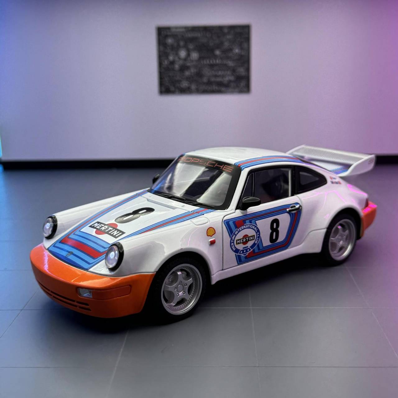 Porsche 964 Martini scale 1:24 โมเดลรถเหล็ก (ปลีก-ส่ง)