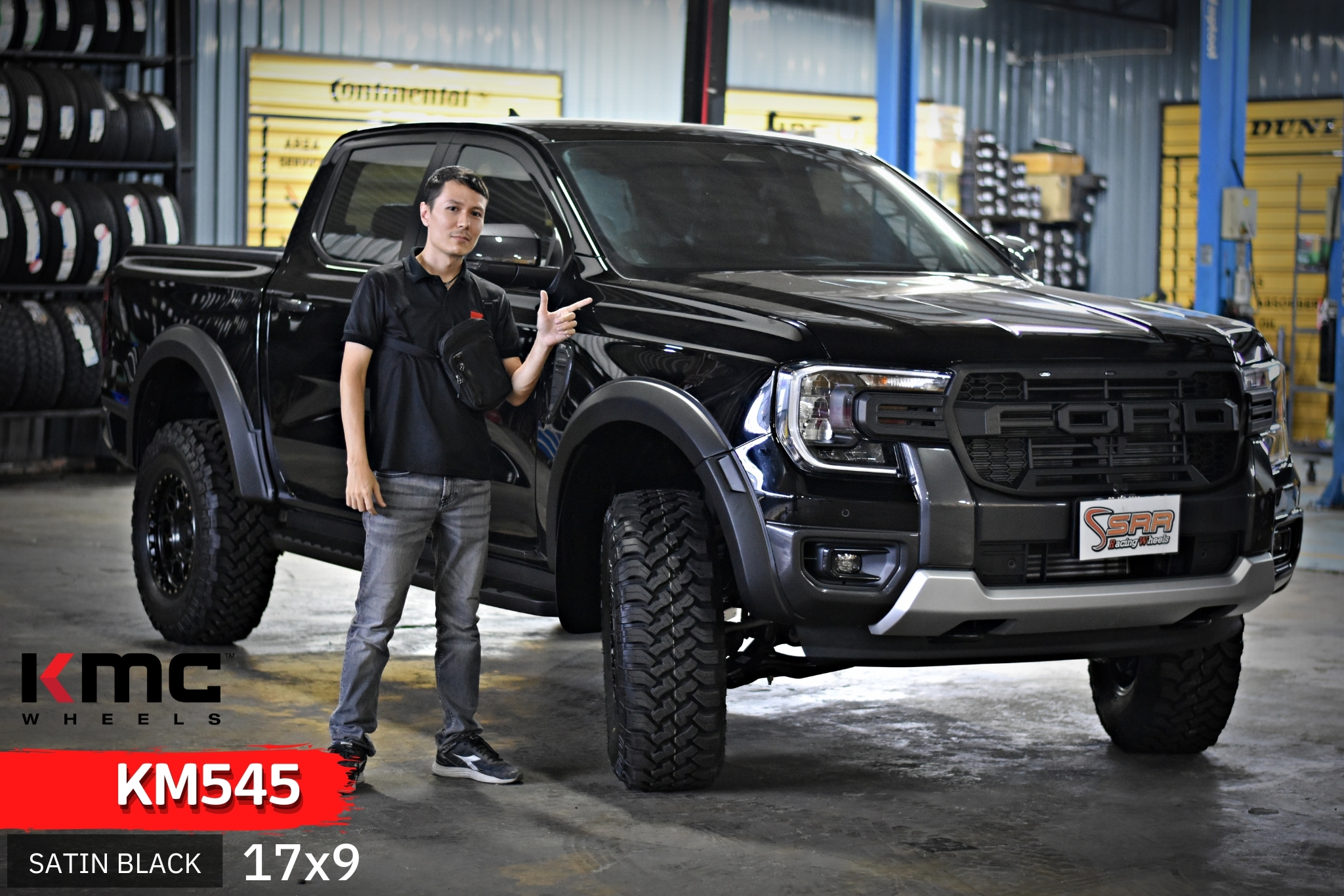 KM545 ขอบ17 6x139.7 ET0 S-BLK ราคาพิเศษ