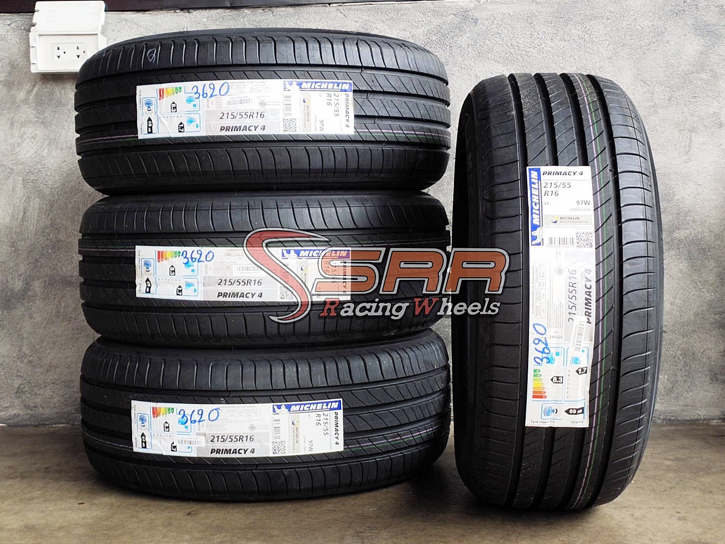MICHELIN PRIMACY 4 215/55R16 ยางใหม่ปี2020 ลดราคาพิเศษ