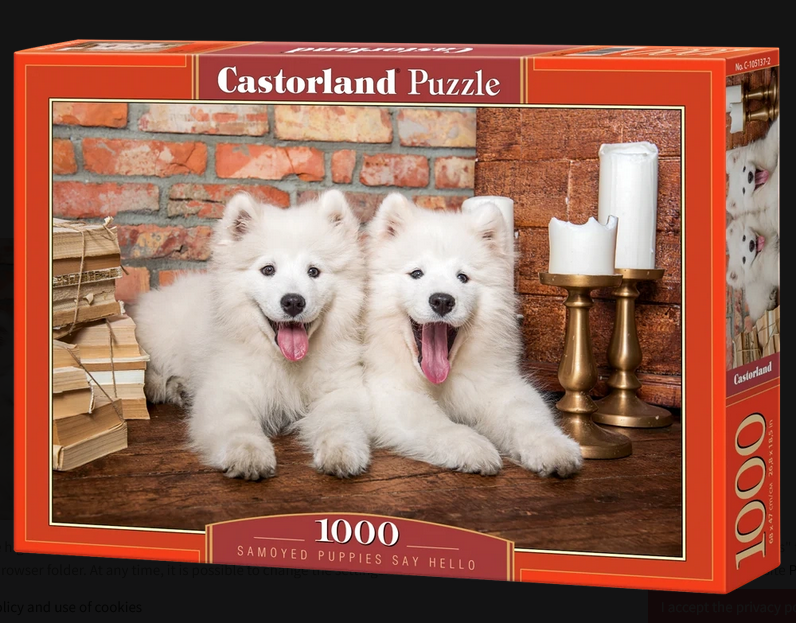 Castorland - Samoyed Puppies Say Hello 1000 pcs.