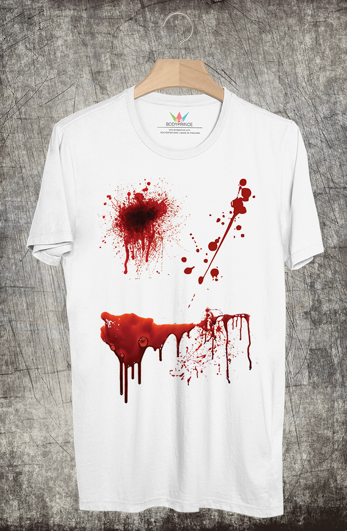 BP685 เสื้อยืด เลือดสาด #2