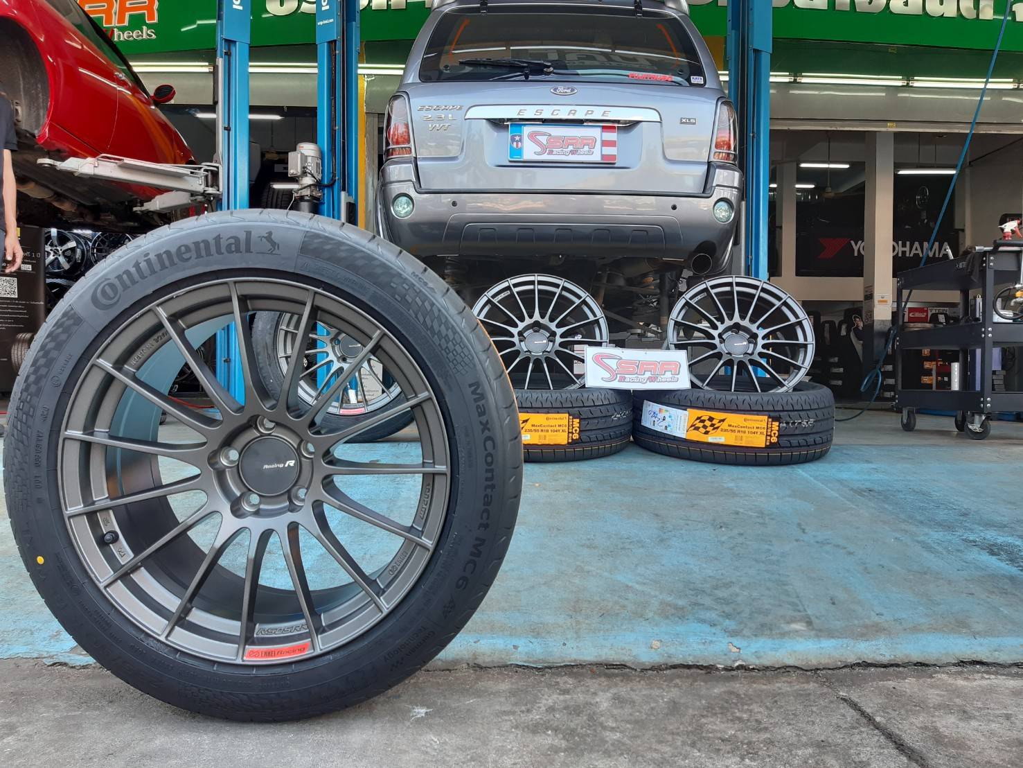 ENKEI RS05RR ล้อแท้ญี่ปุ่น ขอบ18 5x114.3 ET+35 Matte Dark Gunmetallic