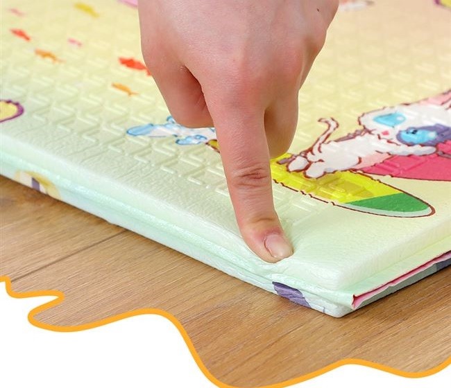 เสื่อรองคลานเกาหลี แบบพับเกาหลี 6 ฟุต ( 6 ผืน )