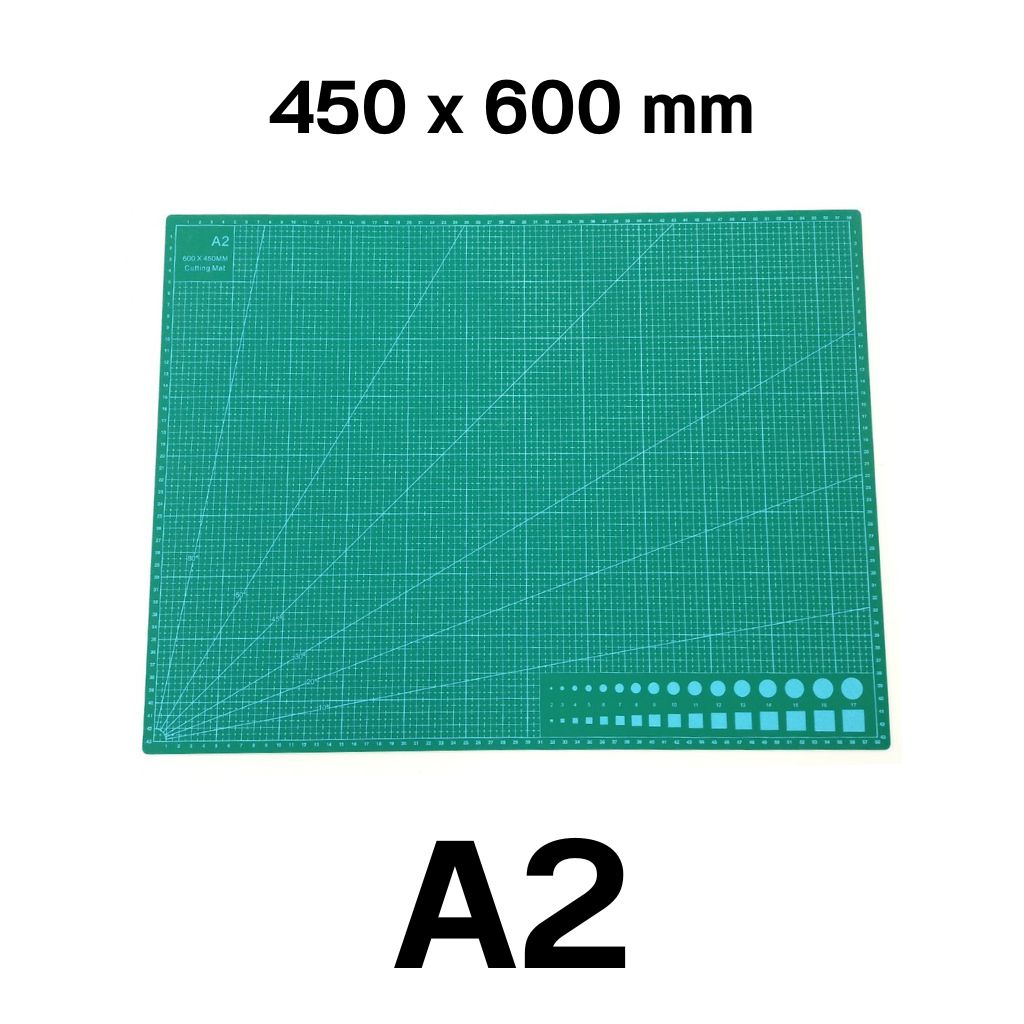 แผ่นยางรองตัด ขนาด A2 45 x 60 cm. ราคา 240.- แผ่นรองตัดกระดาษ แผ่นรองตัด