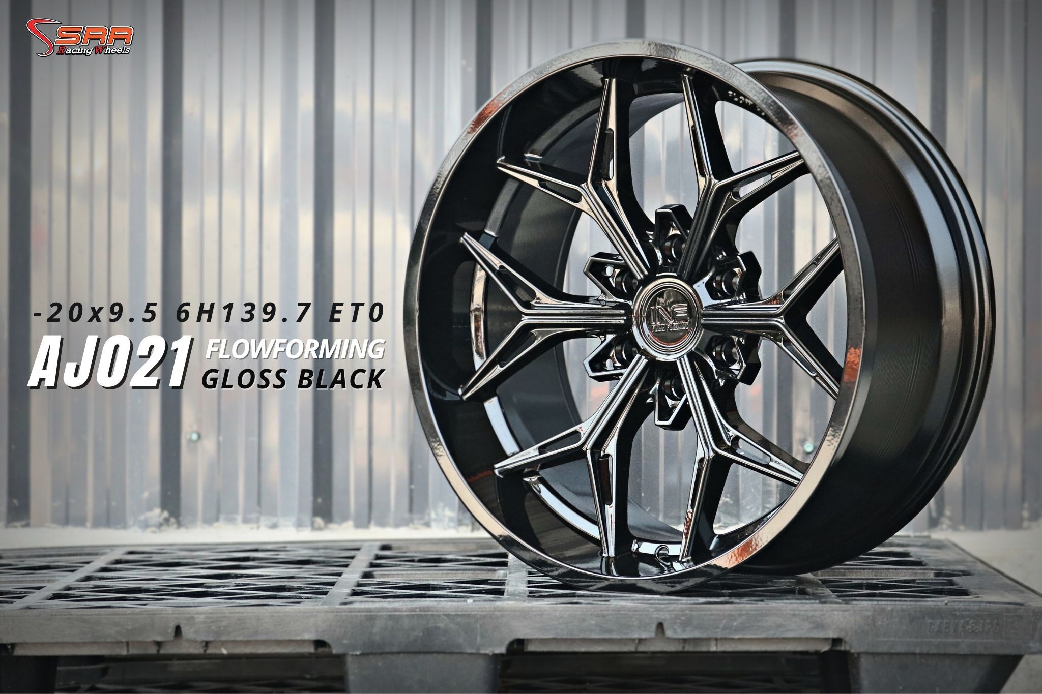 INFERNO AJ021 ขอบ20 6x139.7 ET0 GLOSS BLACK