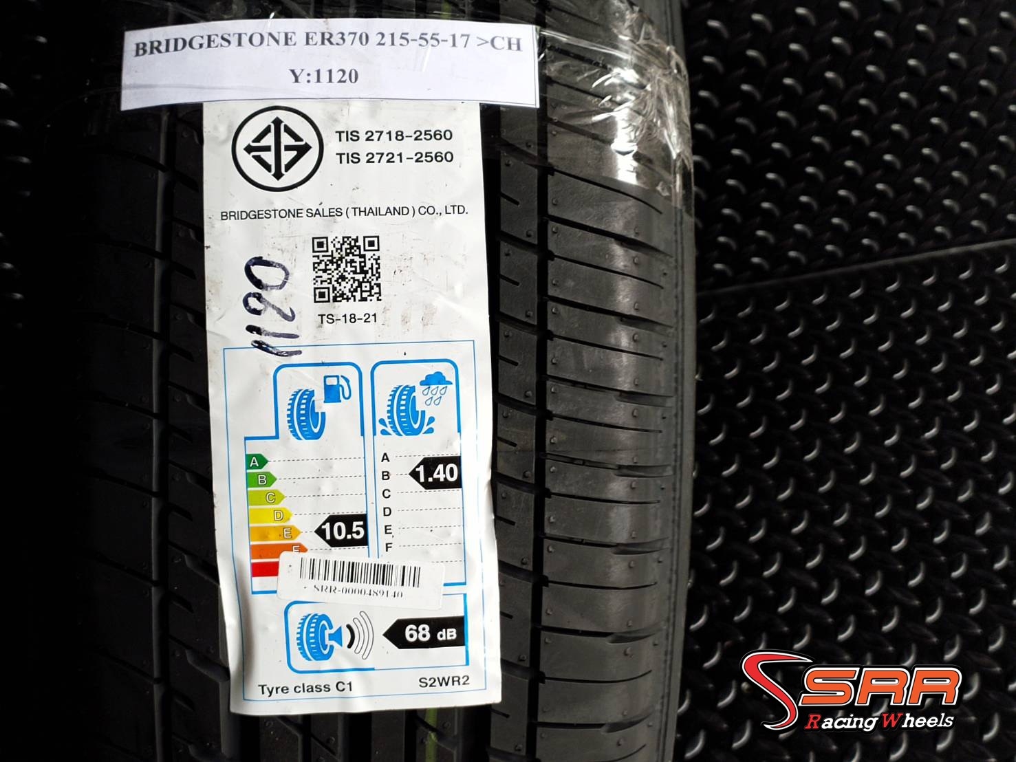 BRIDGESTONE TURANZA ER370 215/55R17 ยางใหม่ปี2020 ลดราคาพิเศษ