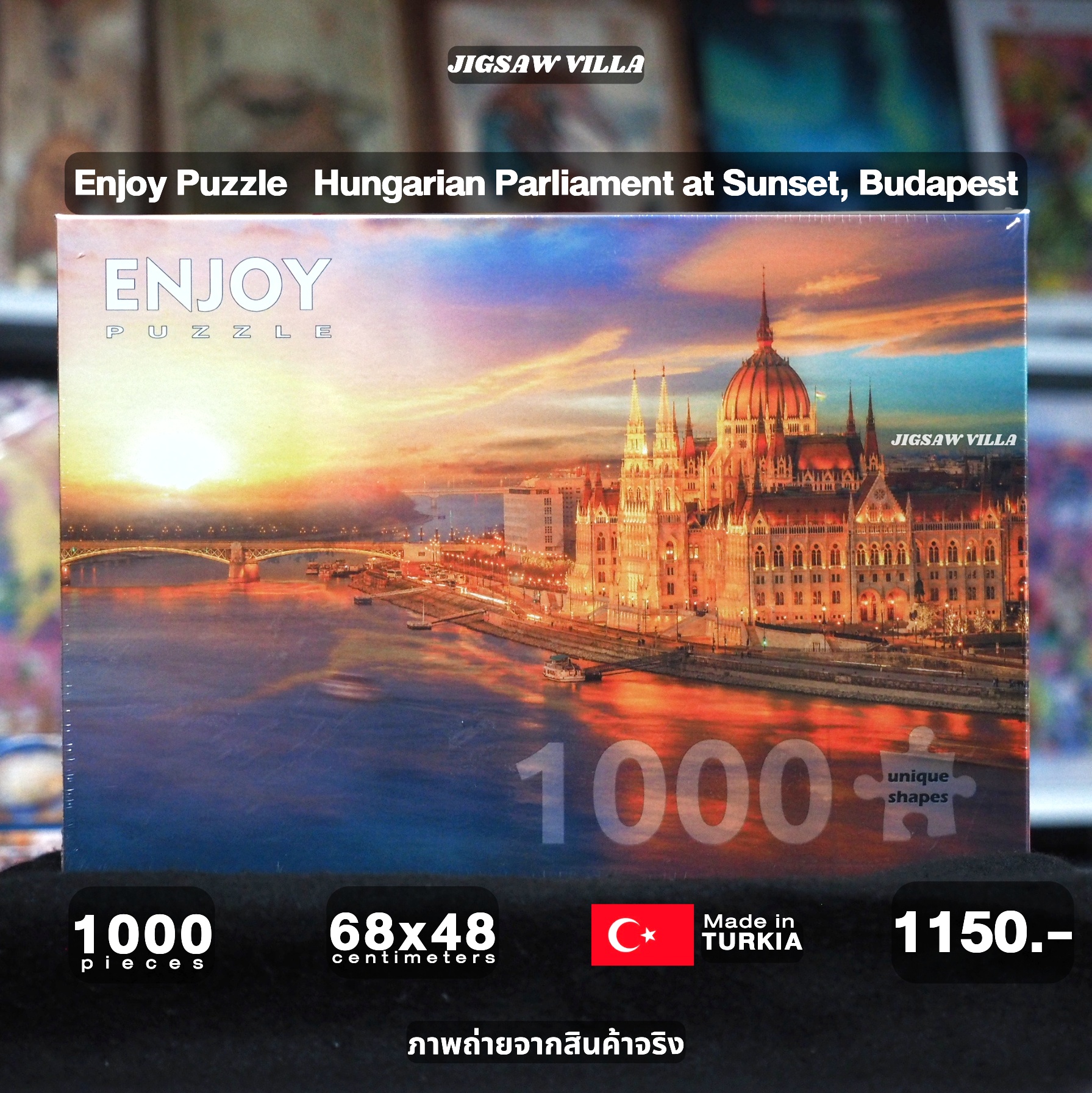 Enjoy Puzzle - Hungarian Parliament at Sunset, Budapest 1000 pcs.