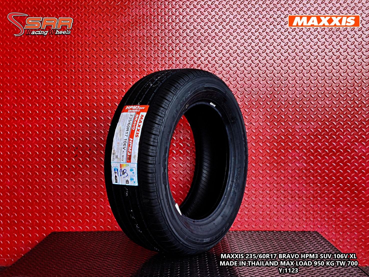 MAXXIS BRAVO HPM3 SUV 235/60R17 ยางใหม่ปี23 ราคาพิเศษ