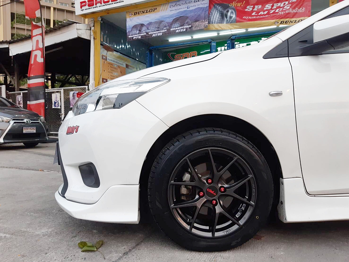 TRD TR6 ล้อแท้LENSO ขอบ15 4x100 HD สำหรับใส่รถTOYOTA