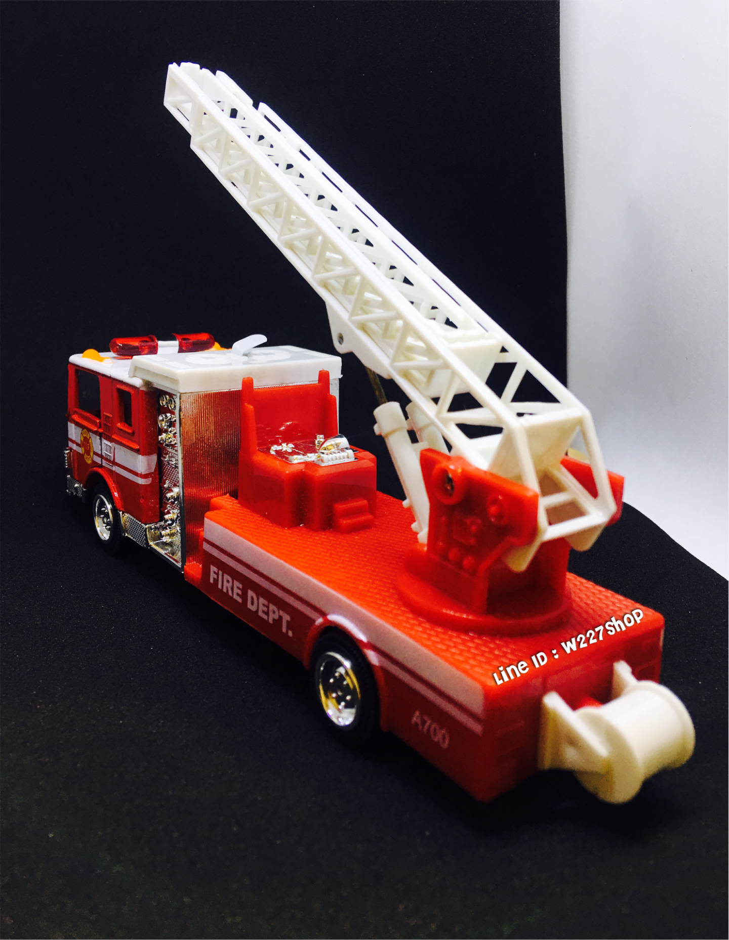 โมเดลรถเหล็ก รถดับเพลิง รถกู้ภัย มีเสียง มีไฟ (ปลีก-ส่ง)