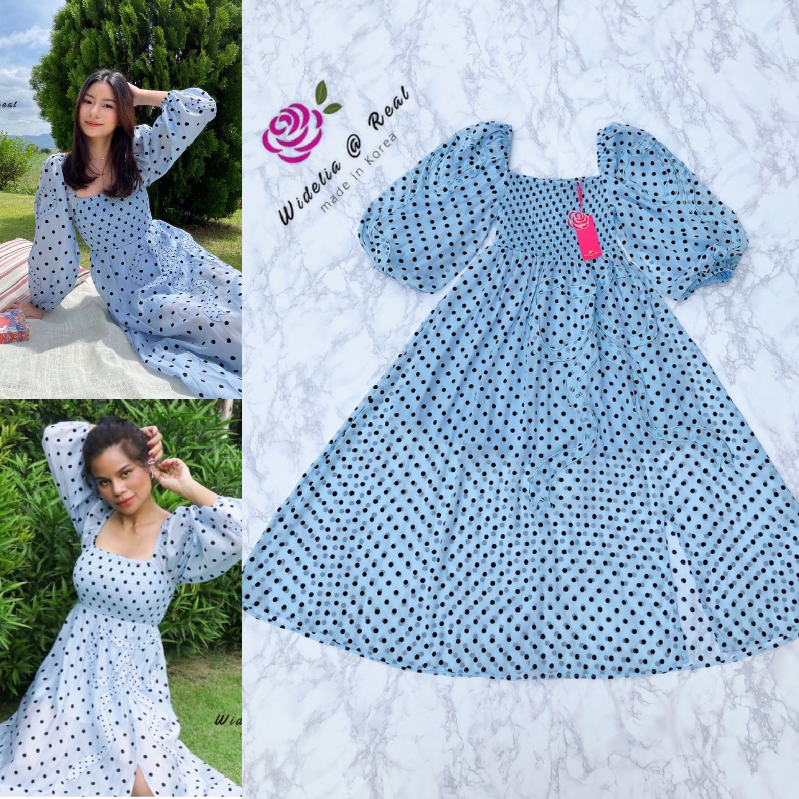 Disaya Maxi Dress แม็กซี่เดรสตัวยาวแขนยาวแสนสวย