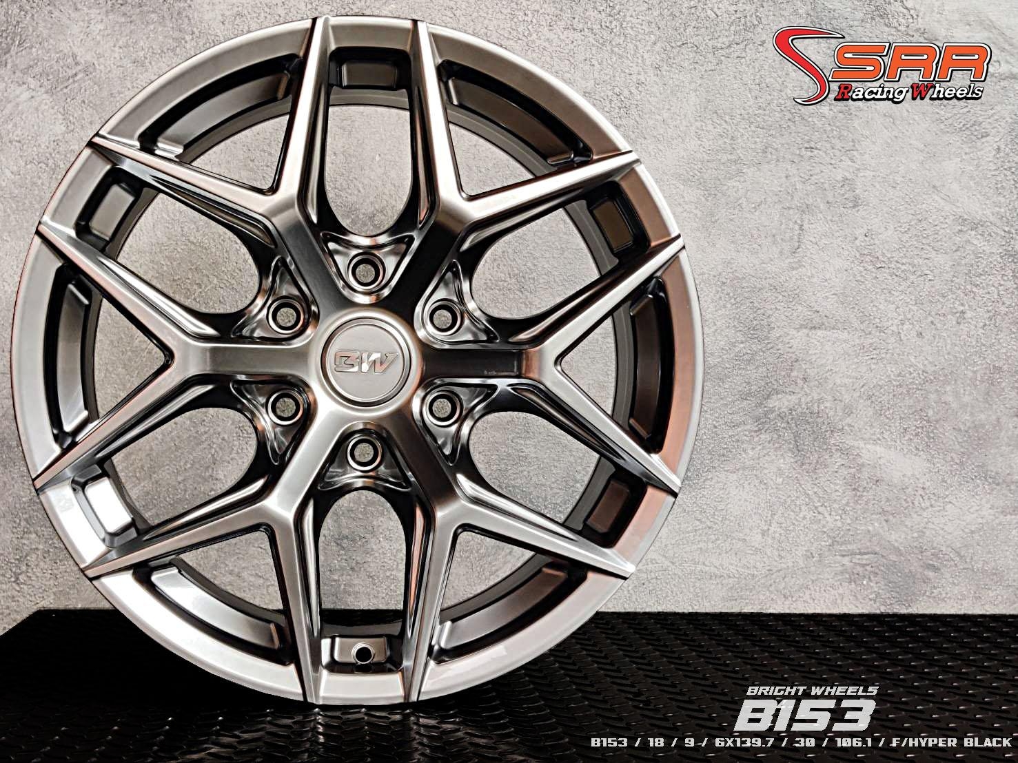 BW B153 ขอบ18 6x139.7 ET30 F/HYPER BLACK ราคาพิเศษ