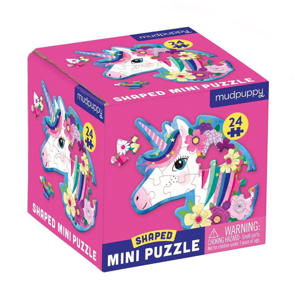 Mudpuppy - Unicorn Shaped (Mini Puzzle) 24 pcs.