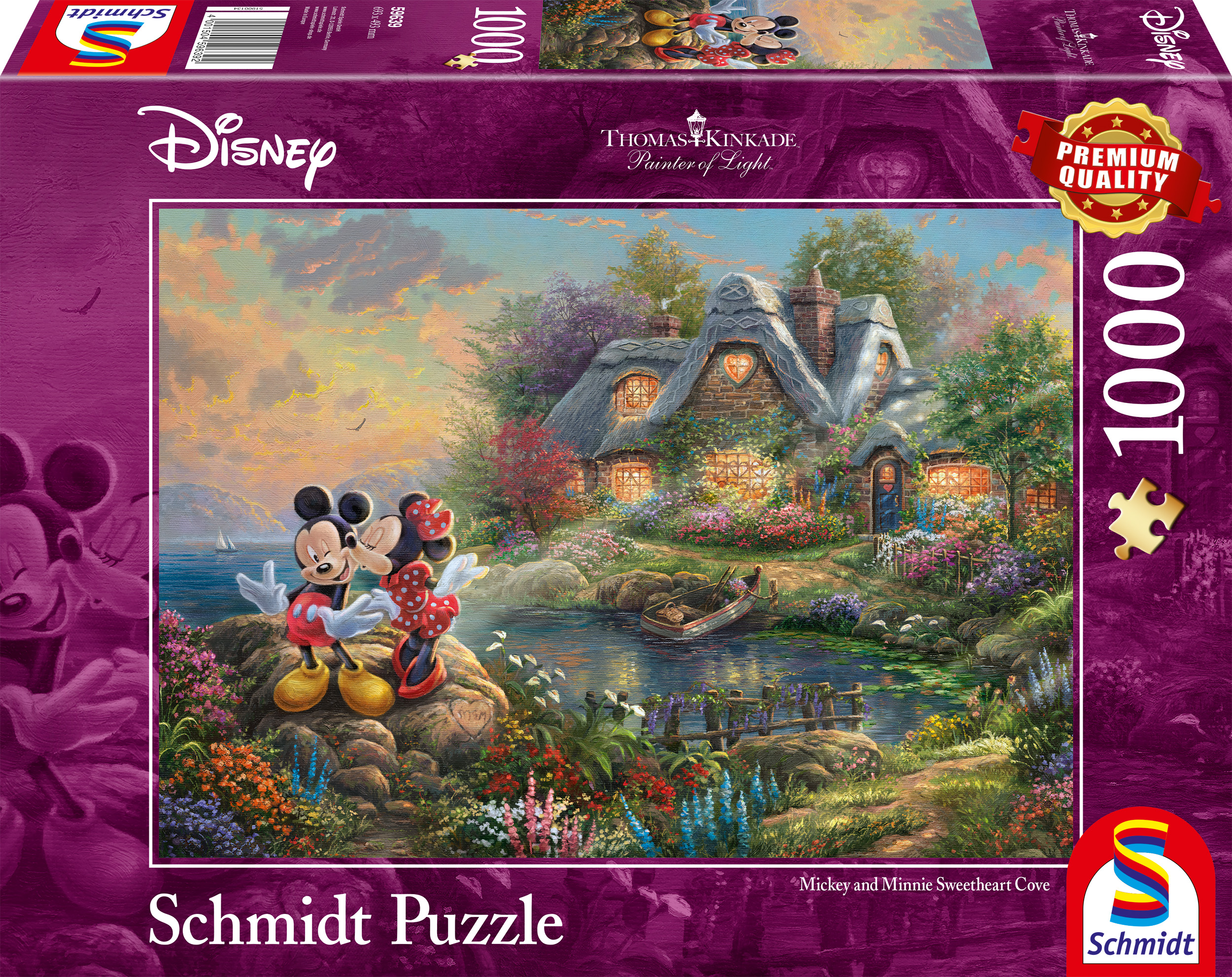 Schmidt - Disney : Mickey and Minnie Sweetheart Cove by Thomas Kinkade 1000 pcs.