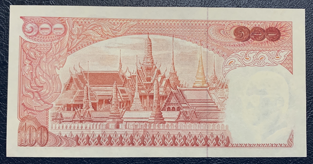 ธนบัตร 100 บาท แบบ 11 สภาพใหม่ ไม่ผ่านการใช้ (UNC) 99X 598834