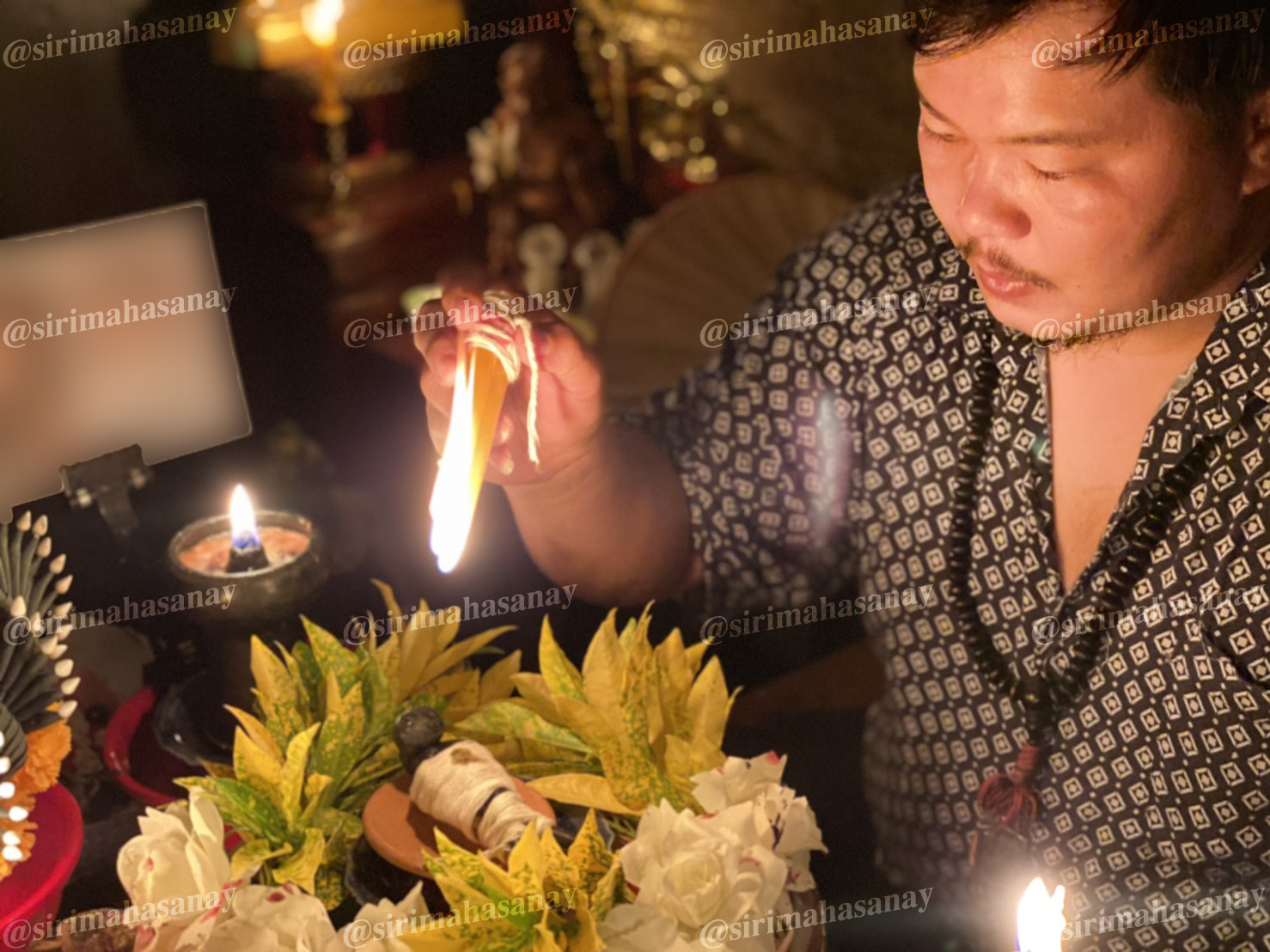 พิธีปันฮักปันหลง อาจารย์เสก สำนักสักยันต์ป๋ารมีเศรษฐีเรือนคำ
