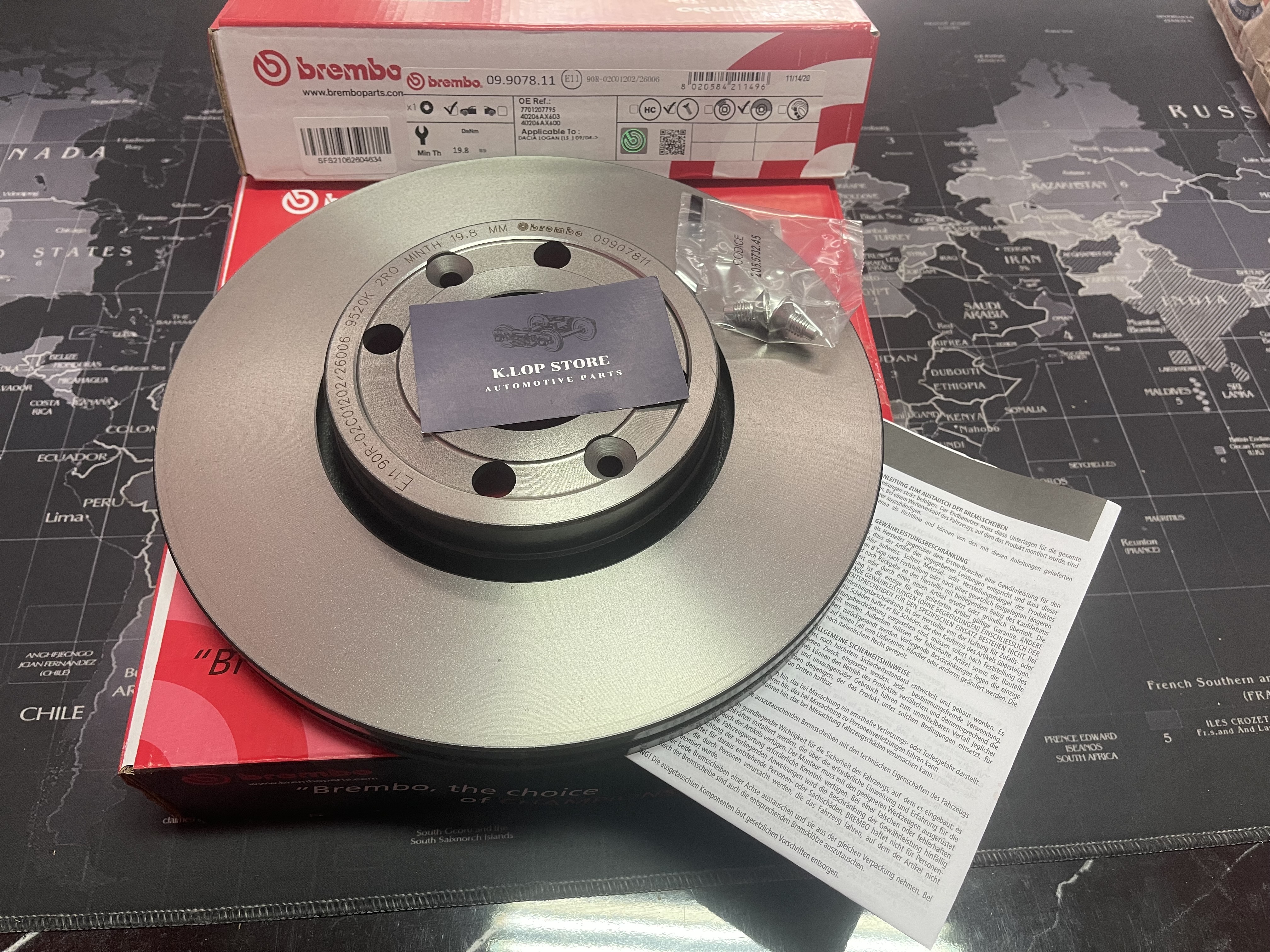 09 9078 11 จานเบรค ล้อ F (ยี่ห้อ BREMBO) รุ่น UV NISSAN Almera 1.2 ปี2012, Note ปี 2017->