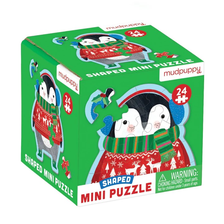 Mudpuppy - Winter Penguin Shaped (Mini Puzzle) 24 pcs.