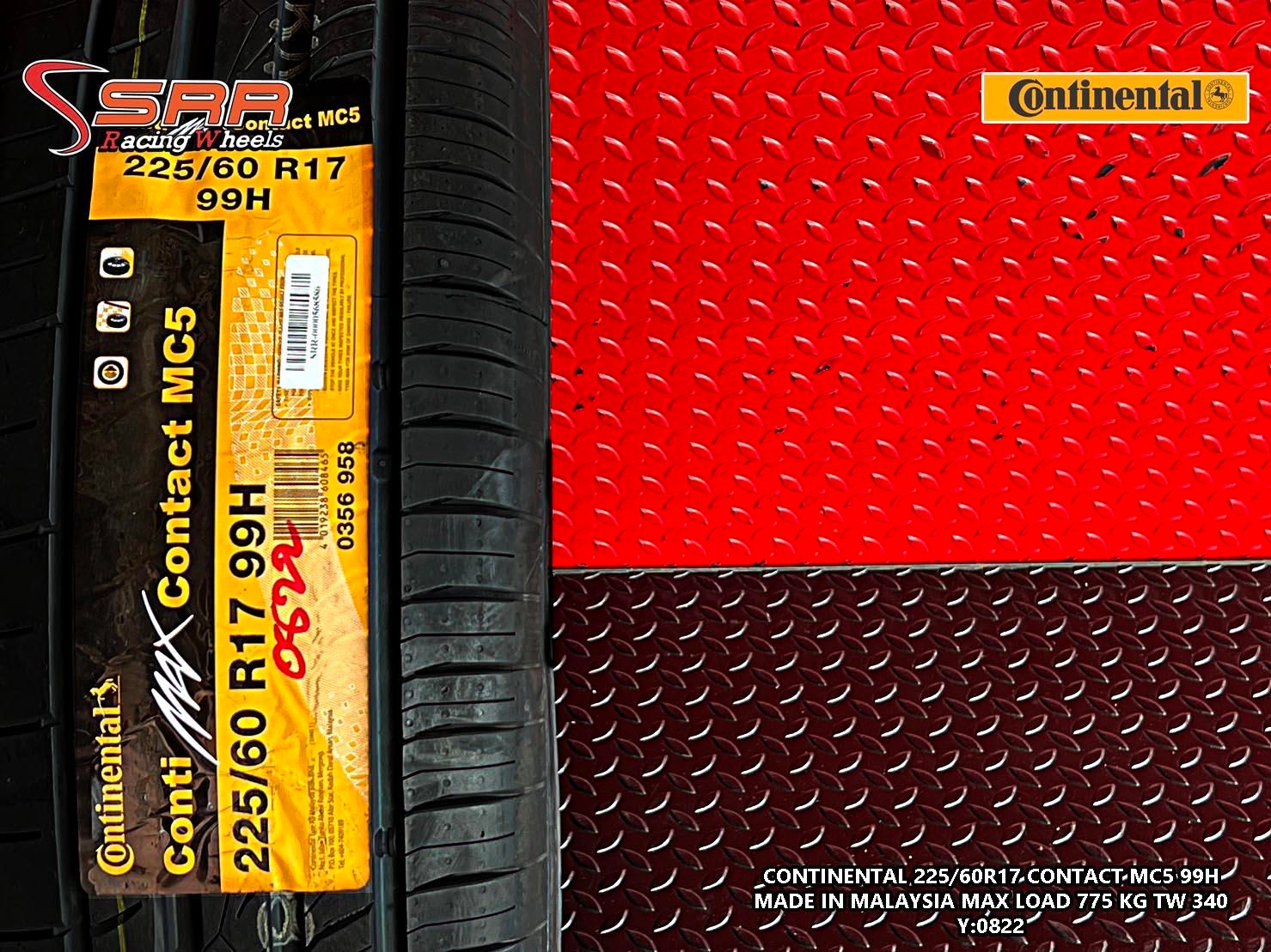 Continental ContiMaxContact MC5 225/60R17 ยางใหม่ ลดราคาพิเศษ