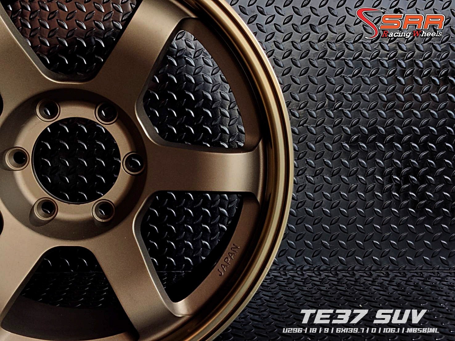 TE37 SUV U296 ขอบ18x9.0 6H139.7 ET0 MBSB/ML ชุดละ 14,000฿