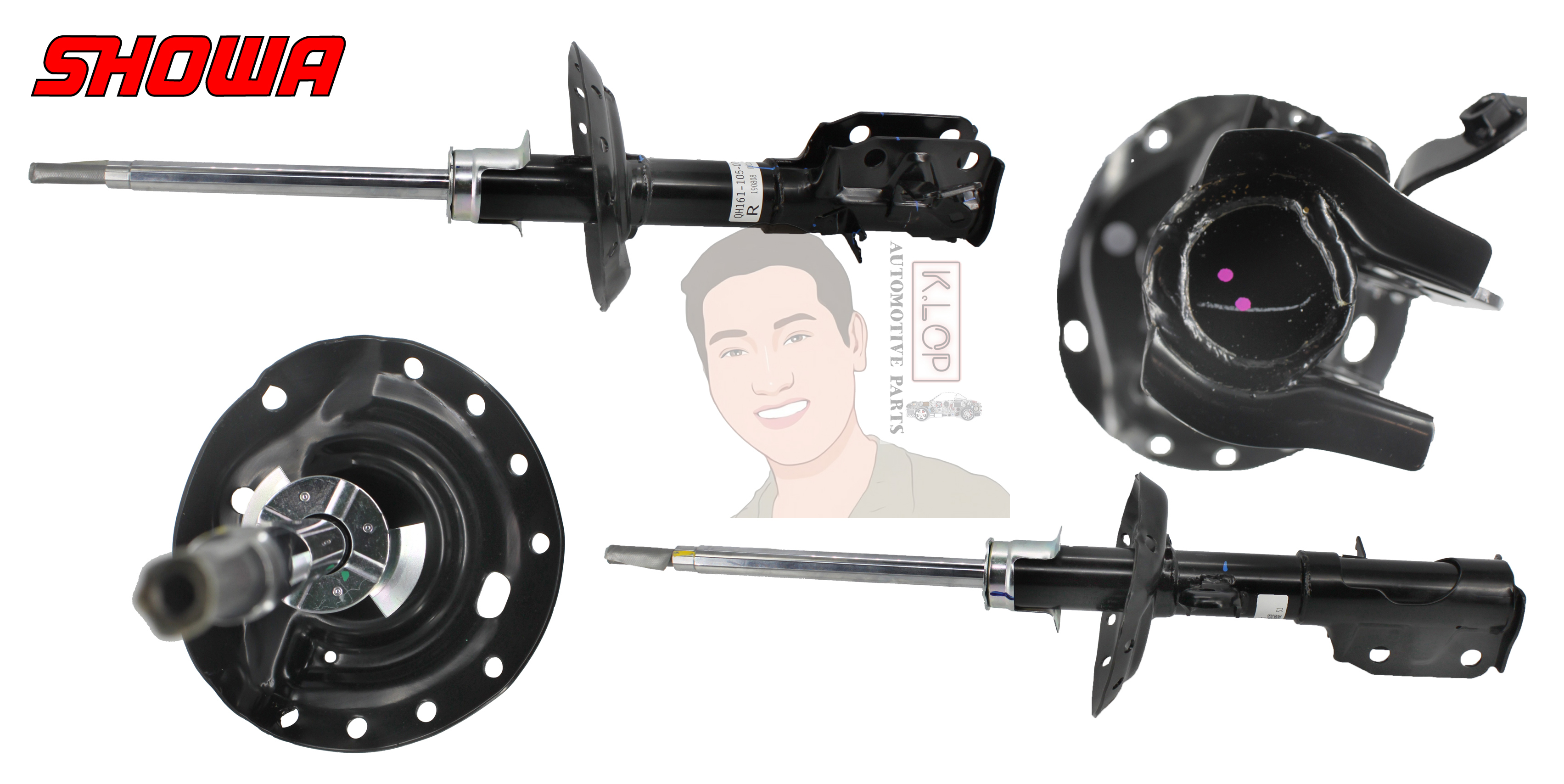 QH161-105/106-00-TH โช๊คอัพ(SHOWA)หน้า-ขวา,ซ้าย แท้ติดรถ HONDA JAZZ GE เกียร์AT/MT ปี2008 1.5L.***สินค้ามีใบรับประกัน 1 ปี (ราคาพิเศษต่อคู่)