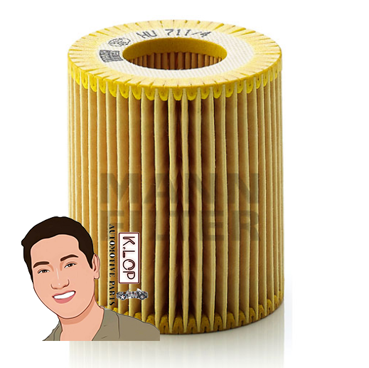 HU711/4X ไส้กรองนำมันเครื่อง PUNTO II, ZAFIRA B, SAAB 9-3,9-5 : MANN-FILTER แท้นำเข้ายุโรป
