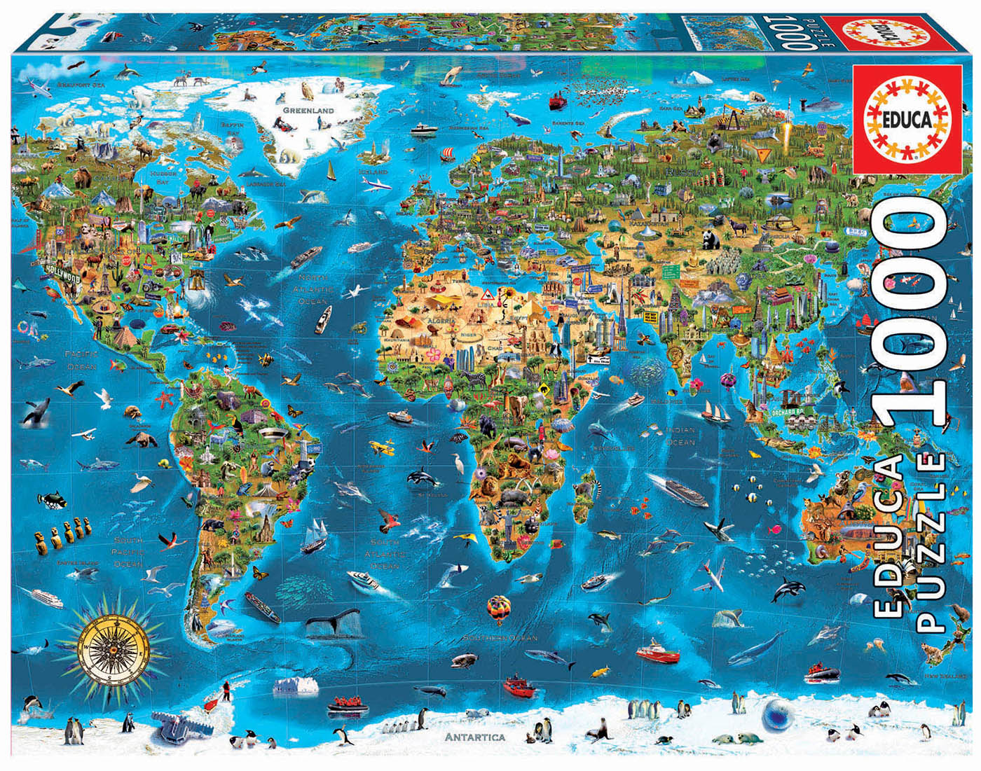 Educa - Wonders of the World by Adrian Chesterman 1000 pcs.
