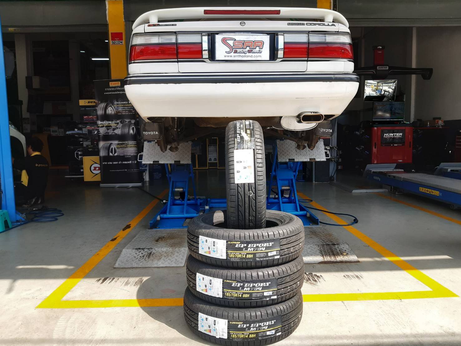DUNLOP LM704 185/70R14 ยางปี20 ราคาพิเศษ
