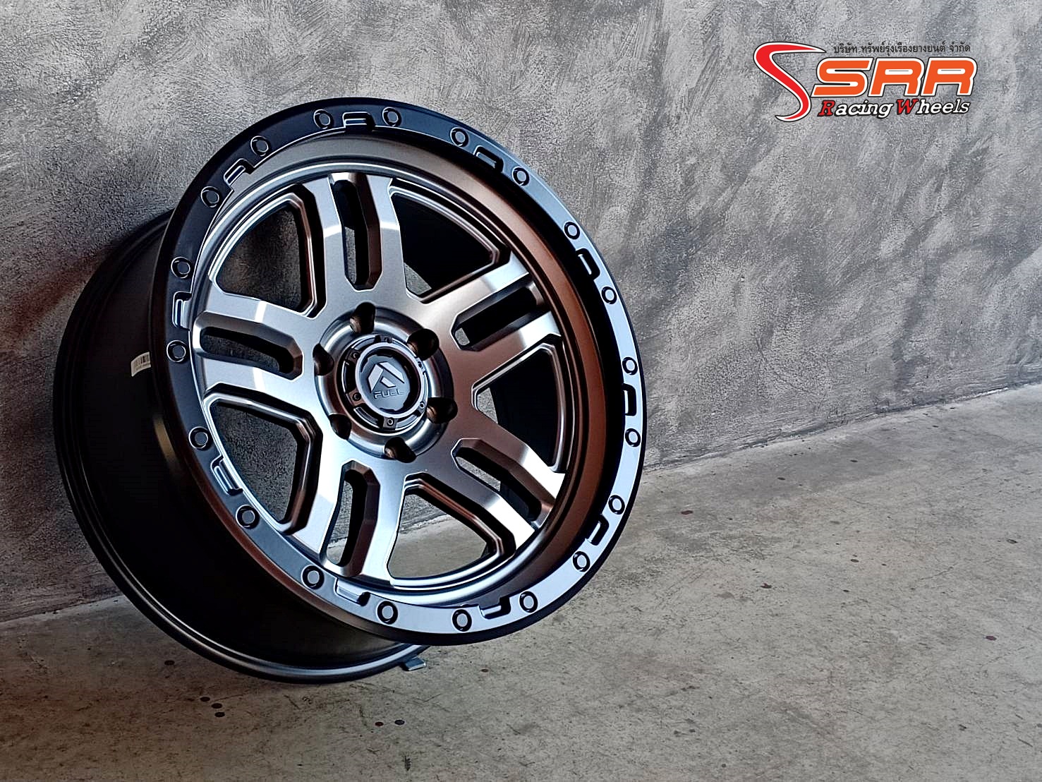 FUEL AMMO D701 ขอบ20 ET+1 6x139.7 MATTE ANTHRACITE/BLACK RING