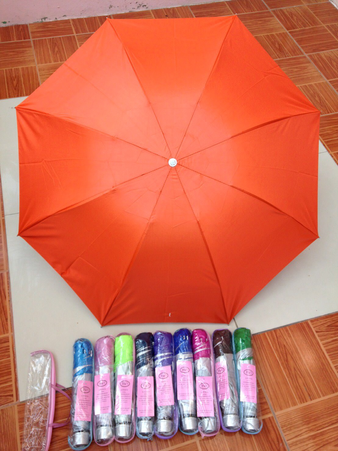 ร่มพับ3ตอน-ซองกระเป๋า