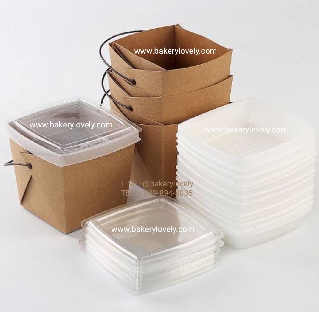 กล่องกระดาษหูหิ้ว สีน้ำตาล 2 ชั้น