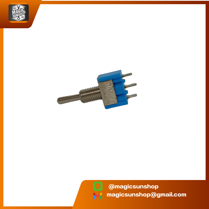 สวิตซ์โยก 3 ทาง (ON-OFF-ON) 3 ขา 6A 125VAC MTS-103 13x8x10mm